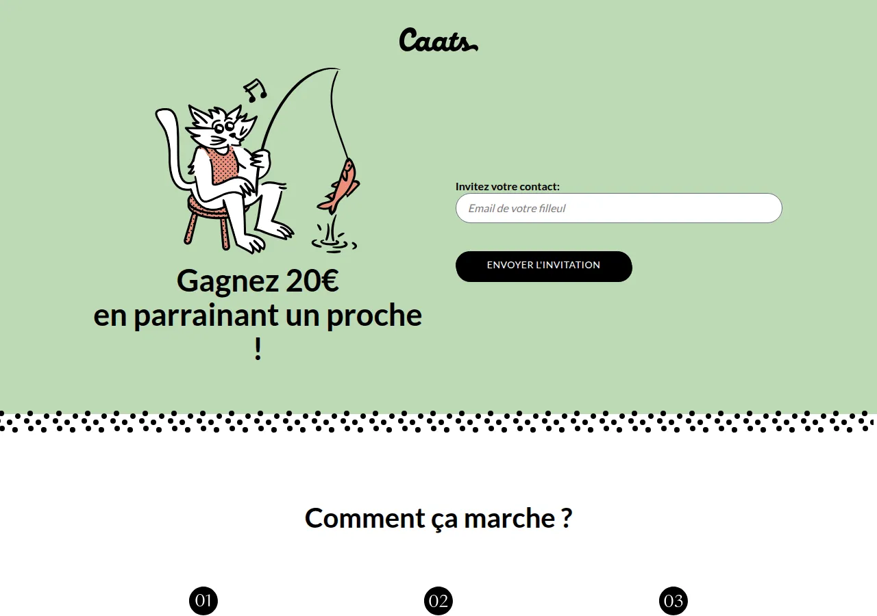Page parrainage Caats