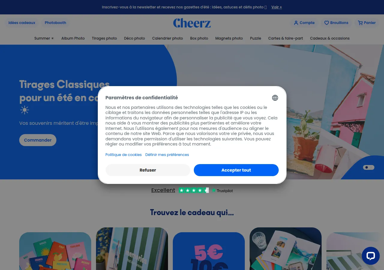 Page d'accueil Cheerz