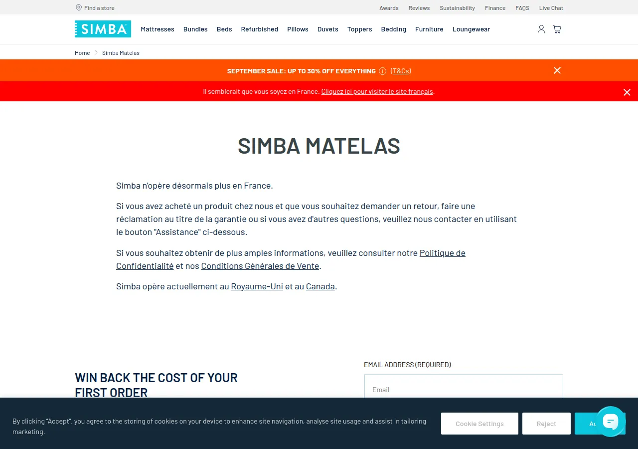 Page parrainage Simba