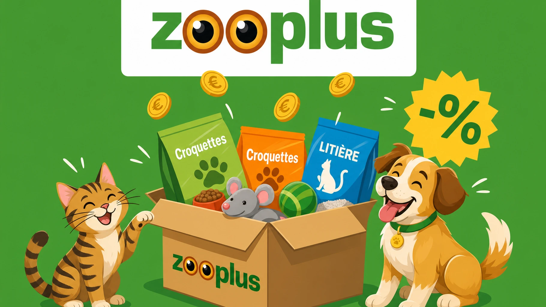 Croquettes, litière, jouets : combien économiser avec le parrainage Zooplus en 2026