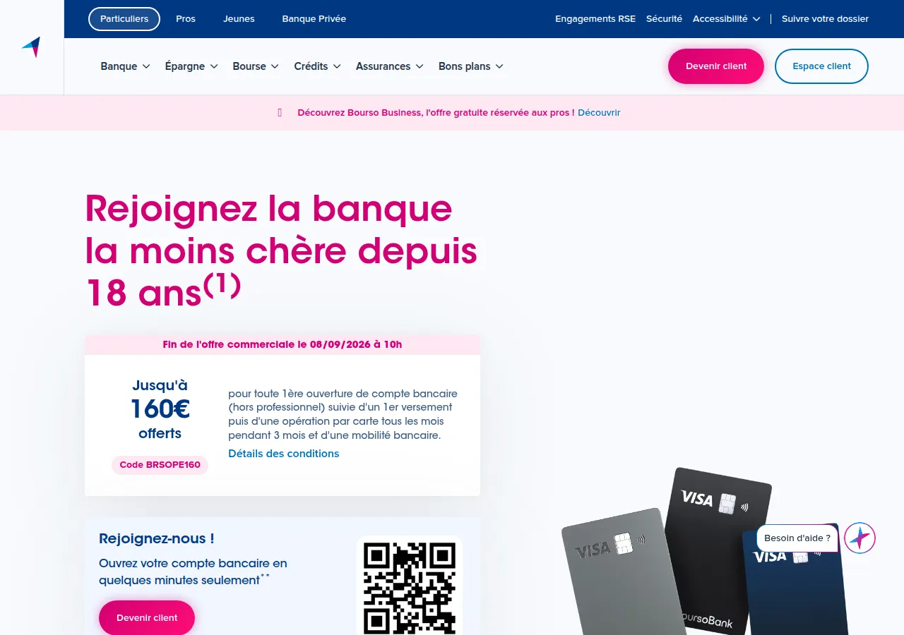 Page BoursoBank