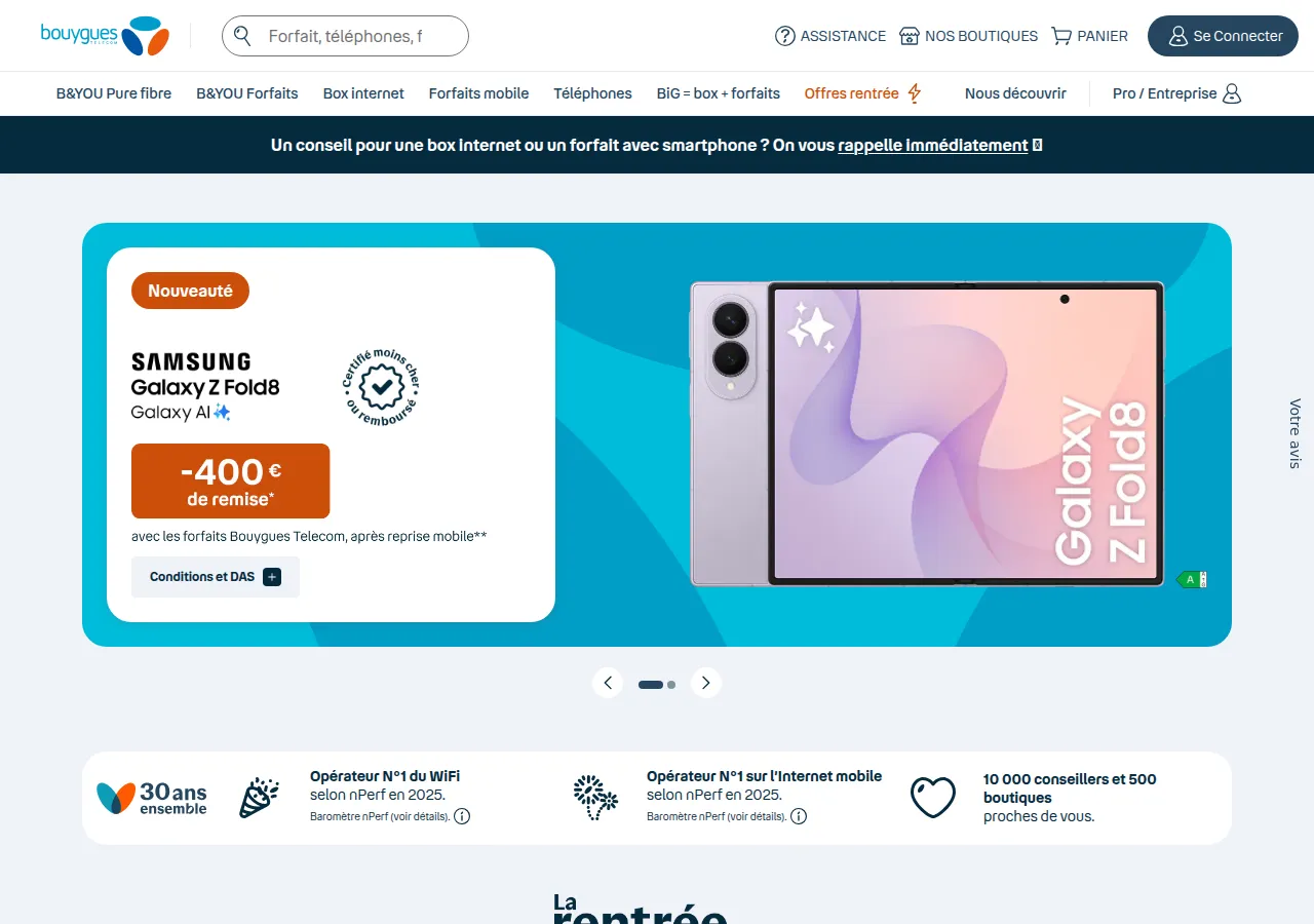 Page Bouygues Telecom