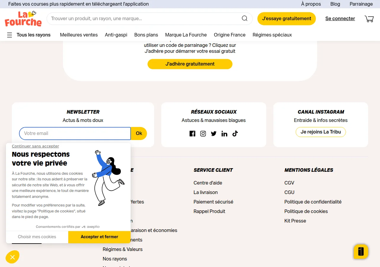 Page parrainage La Fourche