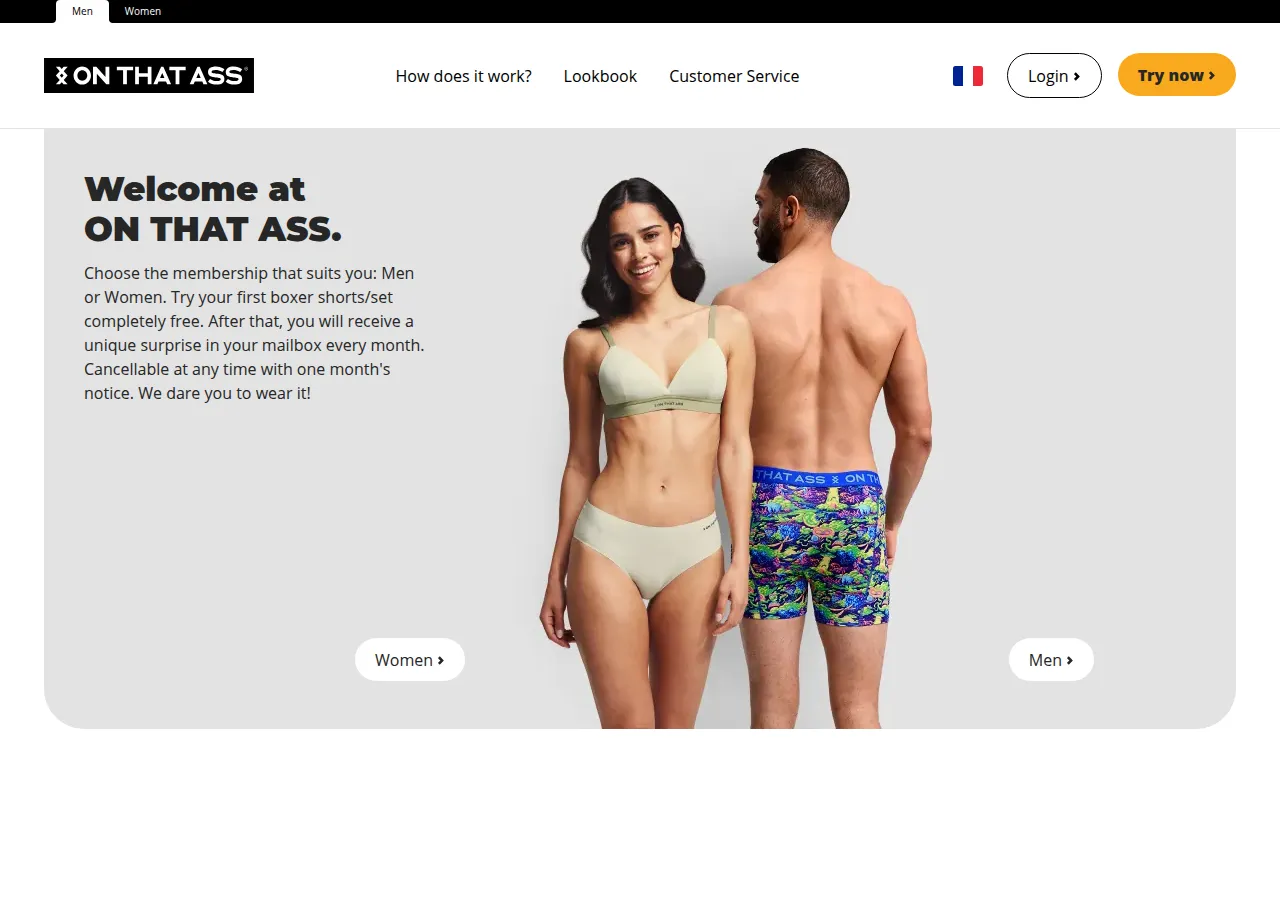 Page d'accueil ON THAT ASS