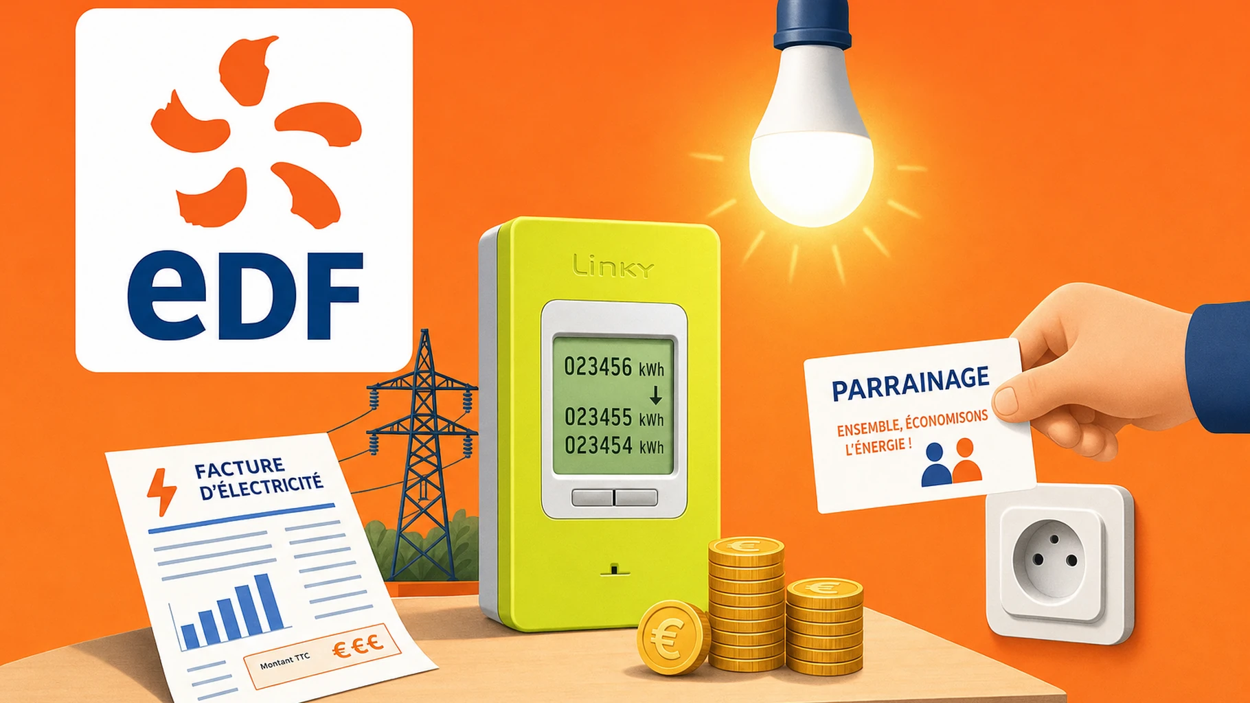 Facture d'électricité : combien le parrainage EDF peut-il vraiment vous faire économiser en 2026 ?