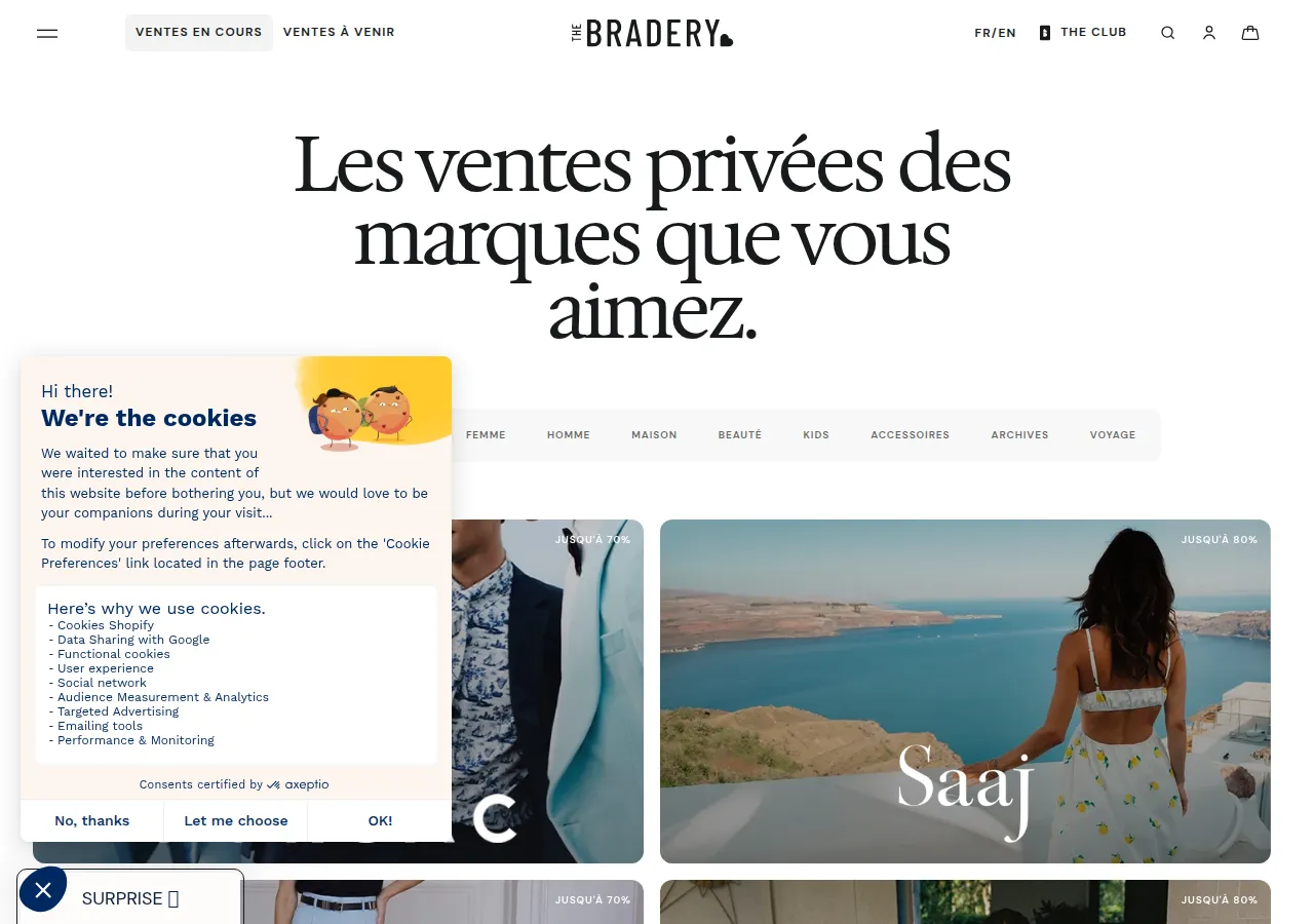 Page d'accueil The Bradery