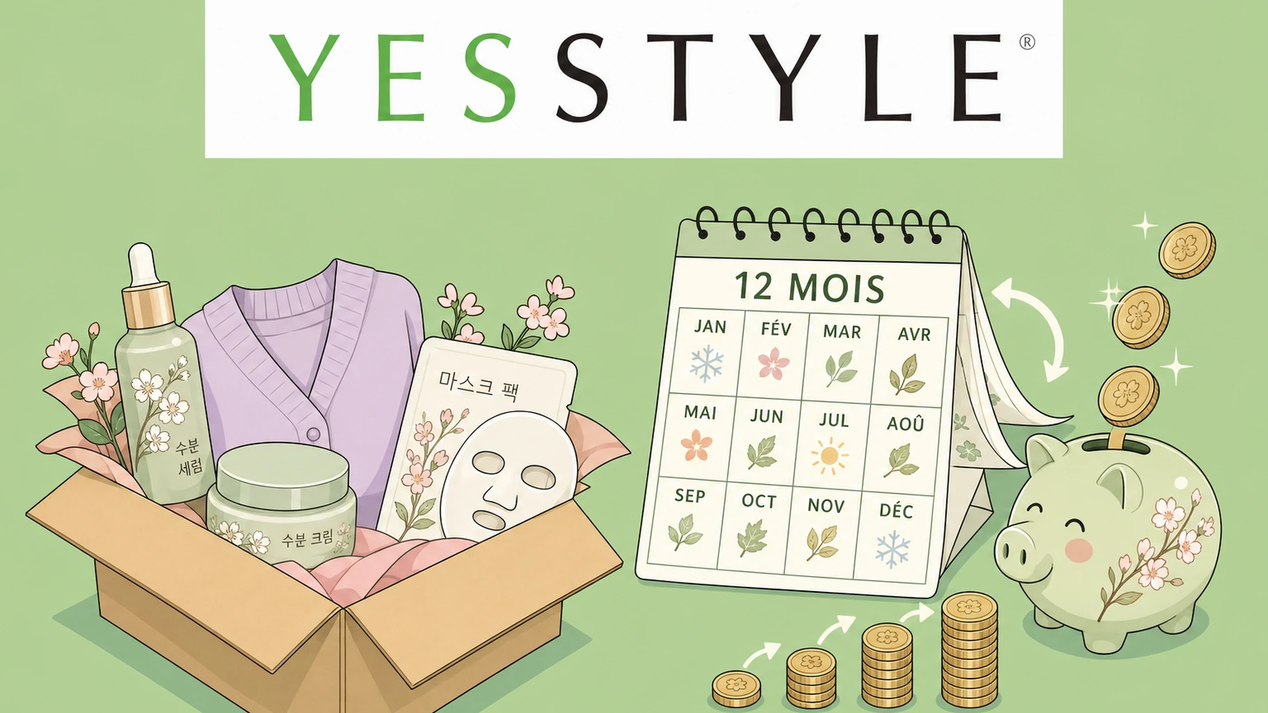 Skincare coréen et mode asiatique : combien économise le parrainage YesStyle sur 12 mois en 2026 ?