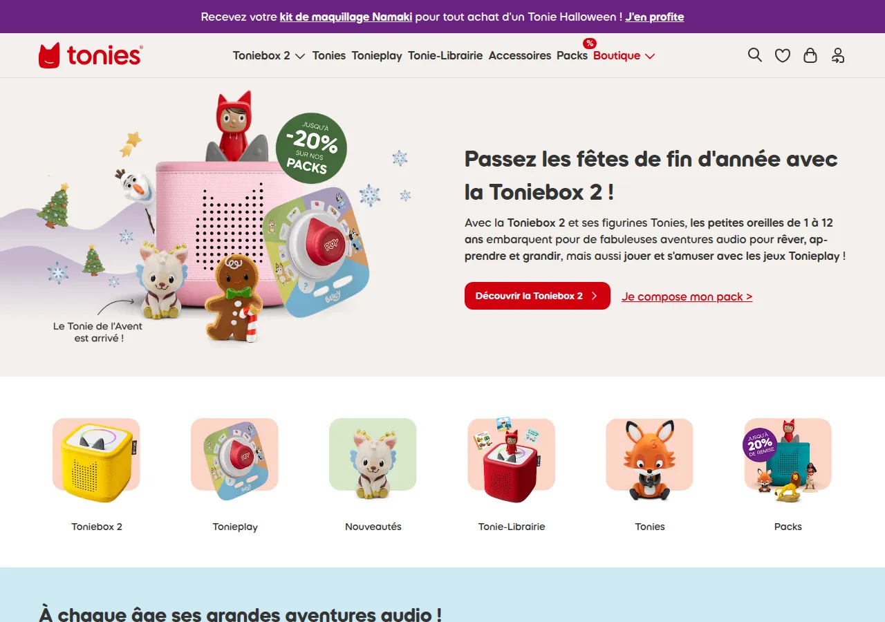 Page officielle Tonies